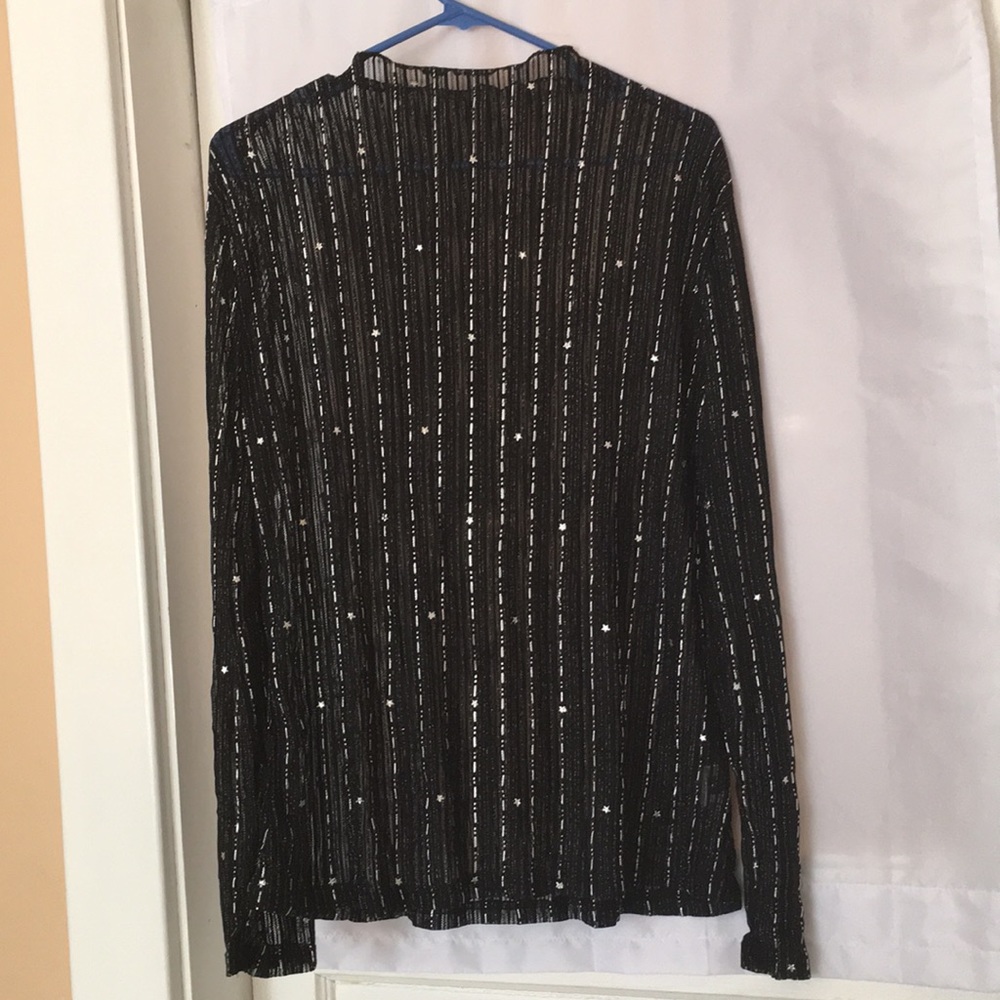 Sheer glitter top